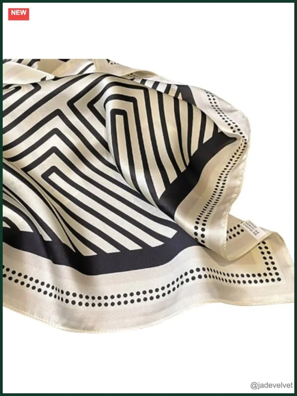 100% Mulberry Silk Scarf for Hair 27x27 Square Neckerchief Headscarf
